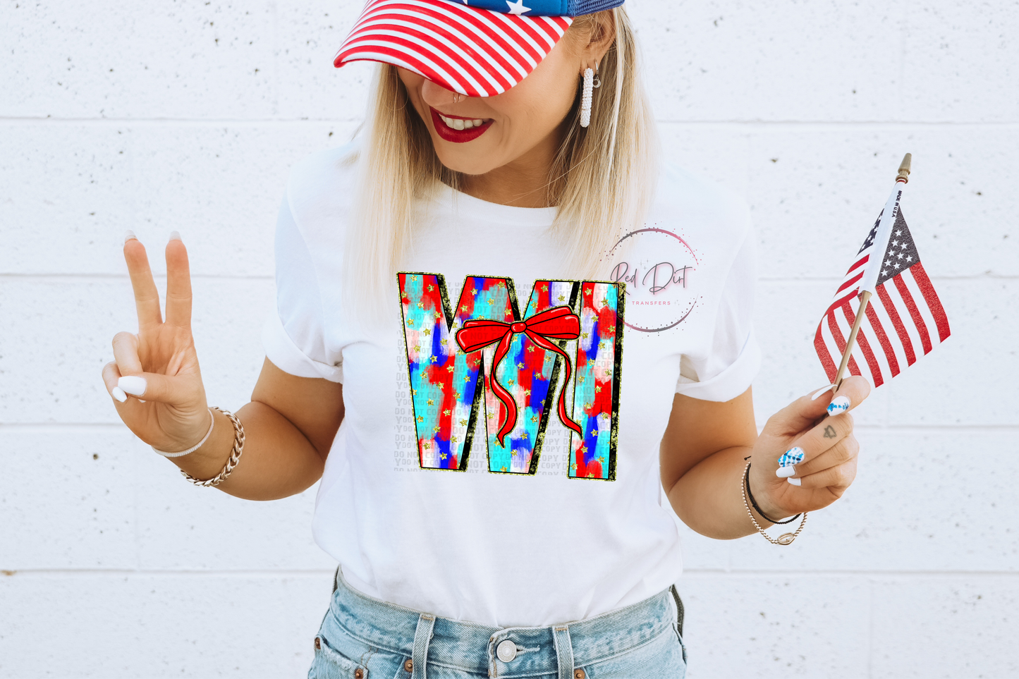 Wisconsin DTF Transfer | Trendy Independence Day DTF Transfer | Instant Peel Transfers | Ready to Press | Fast Shipping