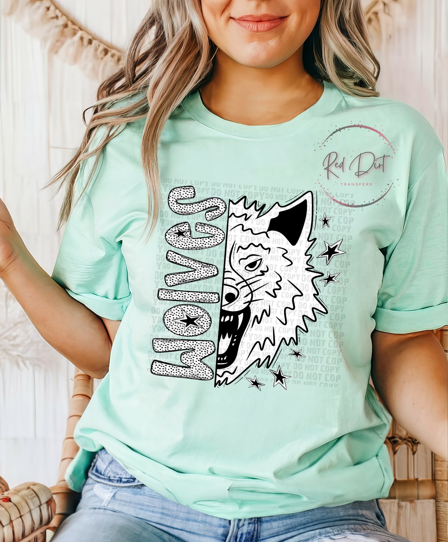 Wolves DTF Transfer | Trendy School Spirit DTF Transfer | High Quality Image Transfers | Ready to Press | Instant Peel