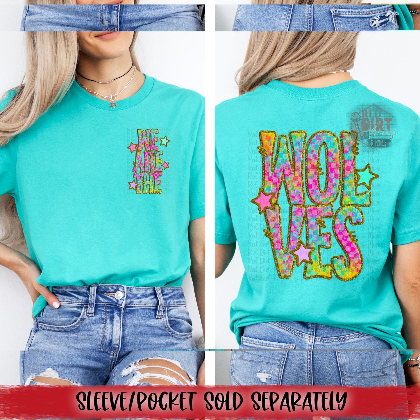 We Are The Wolves DTF Transfer | Trendy School Spirit DTF Transfer | High Quality Image Transfers | Ready to Press | Fast Shipping