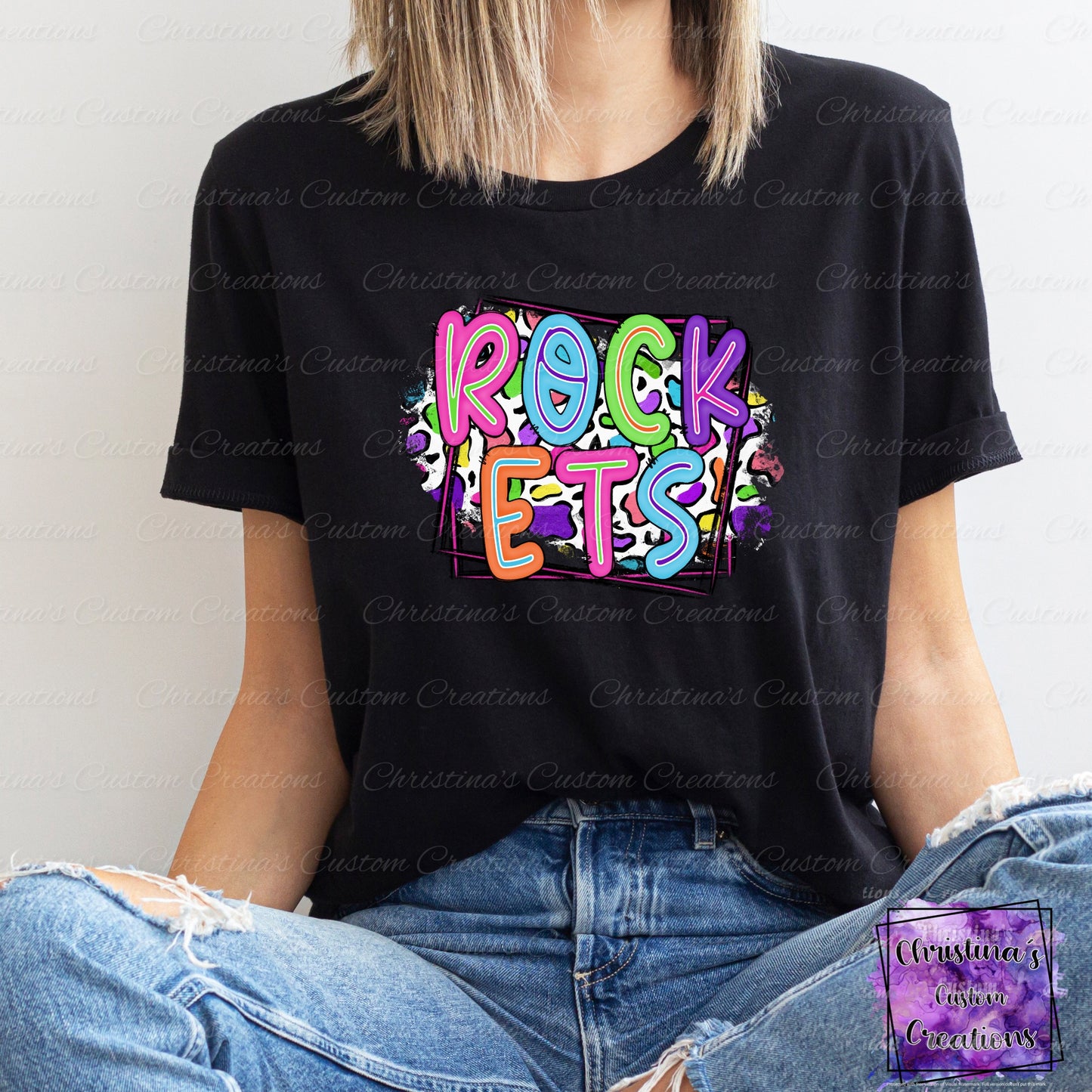 Neon Rockets T-Shirt | Trendy School Spirit Shirt | Fast Shipping | Super Soft Shirts for Men/Women/Kid's | Bella Canvas