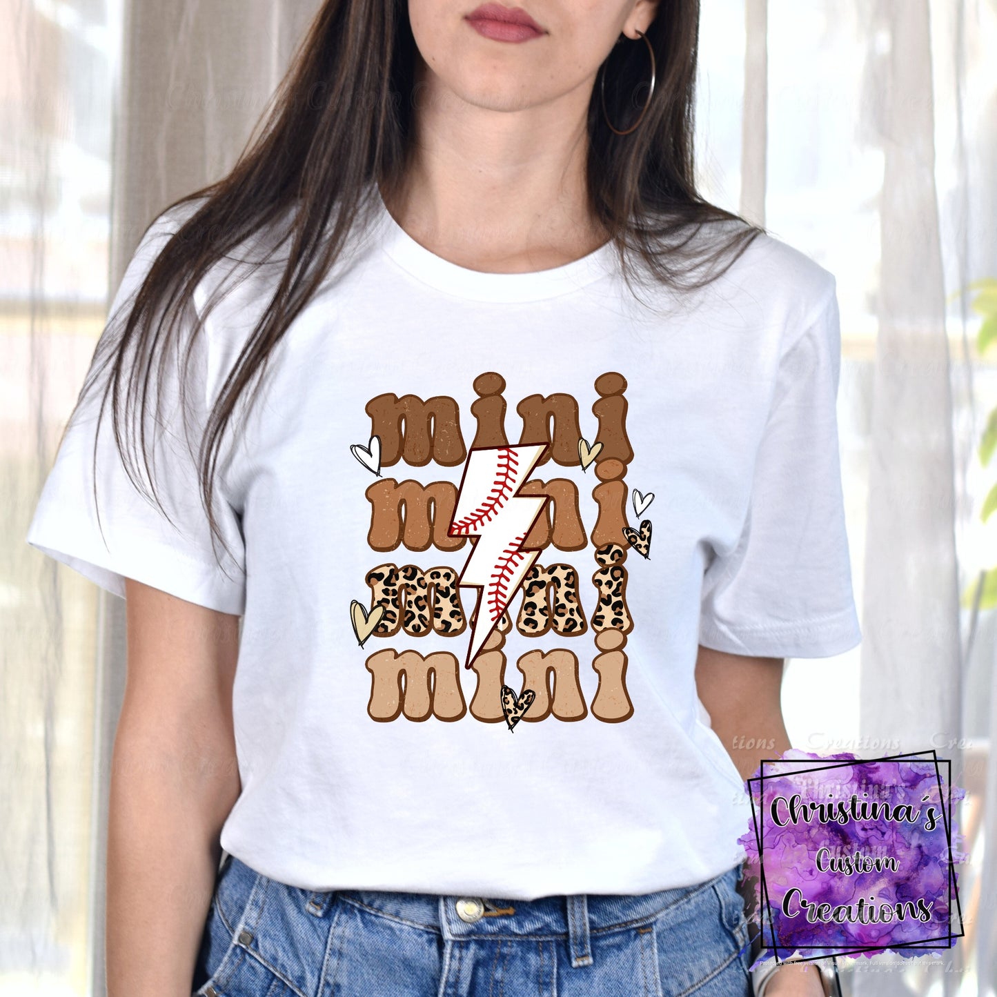 Baseball Mini T-Shirt | Trendy School Spirit Shirt | Baseball Shirt | Super Soft Shirts for Women | Bella Canvas