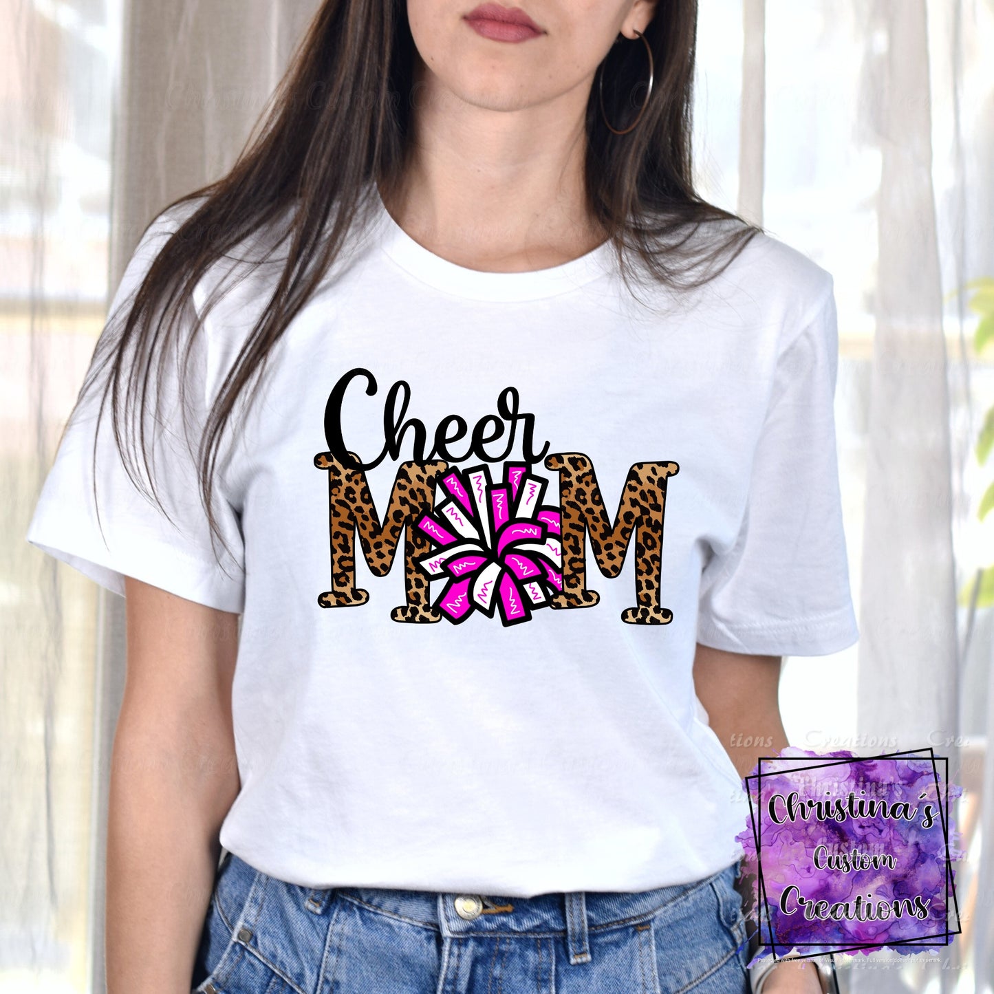 Pink Cheer Mom T-Shirt | Trendy School Spirit Shirt | Fast Shipping | Super Soft Shirts for Men/Women/Kid's | Bella Canvas