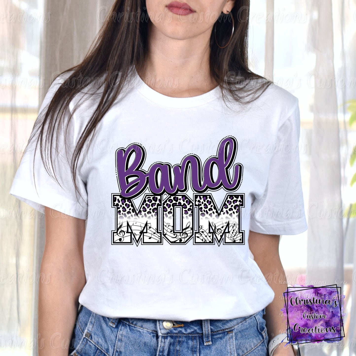Purple Band Mom T-Shirt | Trendy School Spirit Shirt | Fast Shipping | Super Soft Shirts for Men/Women/Kid's | Bella Canvas