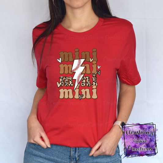 Baseball Mini T-Shirt | Trendy School Spirit Shirt | Baseball Shirt | Super Soft Shirts for Women | Bella Canvas