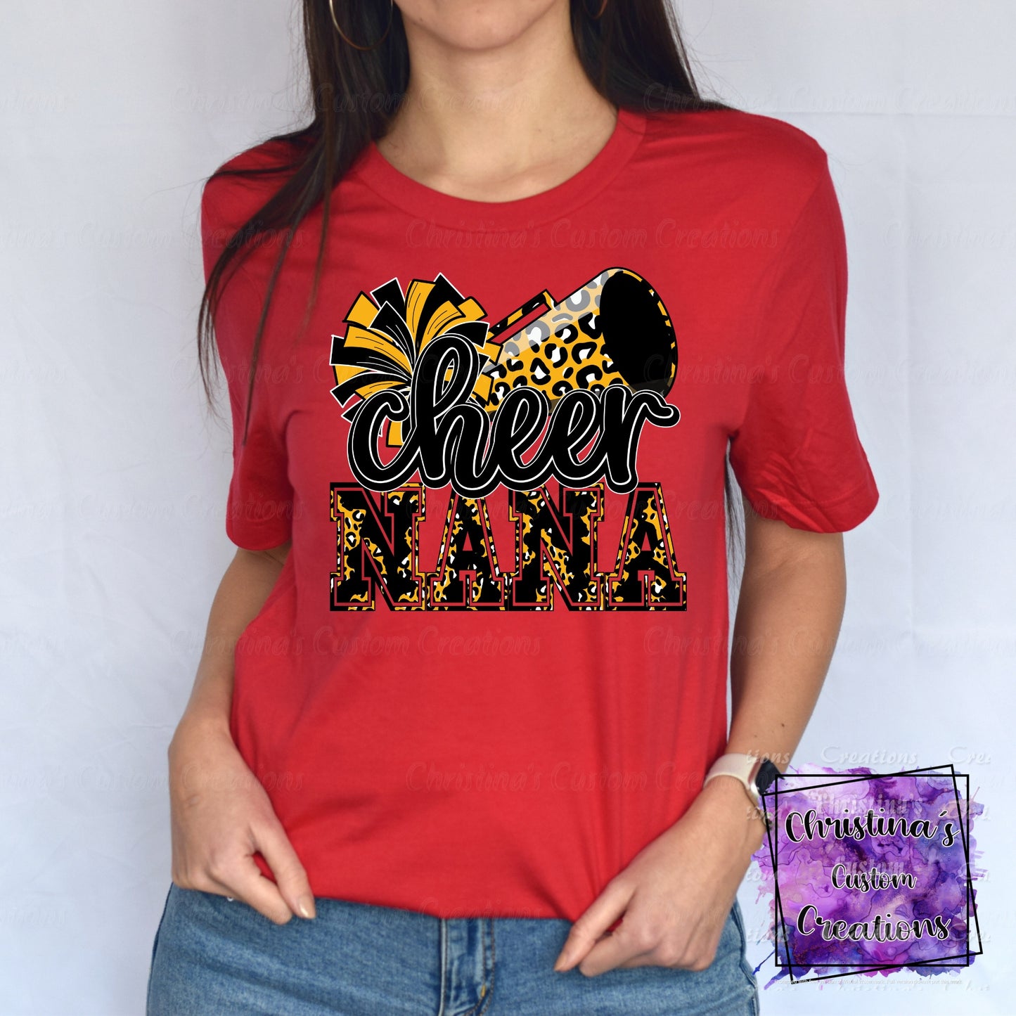 Black and Gold Cheer Nana T-Shirt | Trendy School Spirit Shirt | Fast Shipping | Super Soft Shirts for Men/Women/Kid's | Bella Canvas