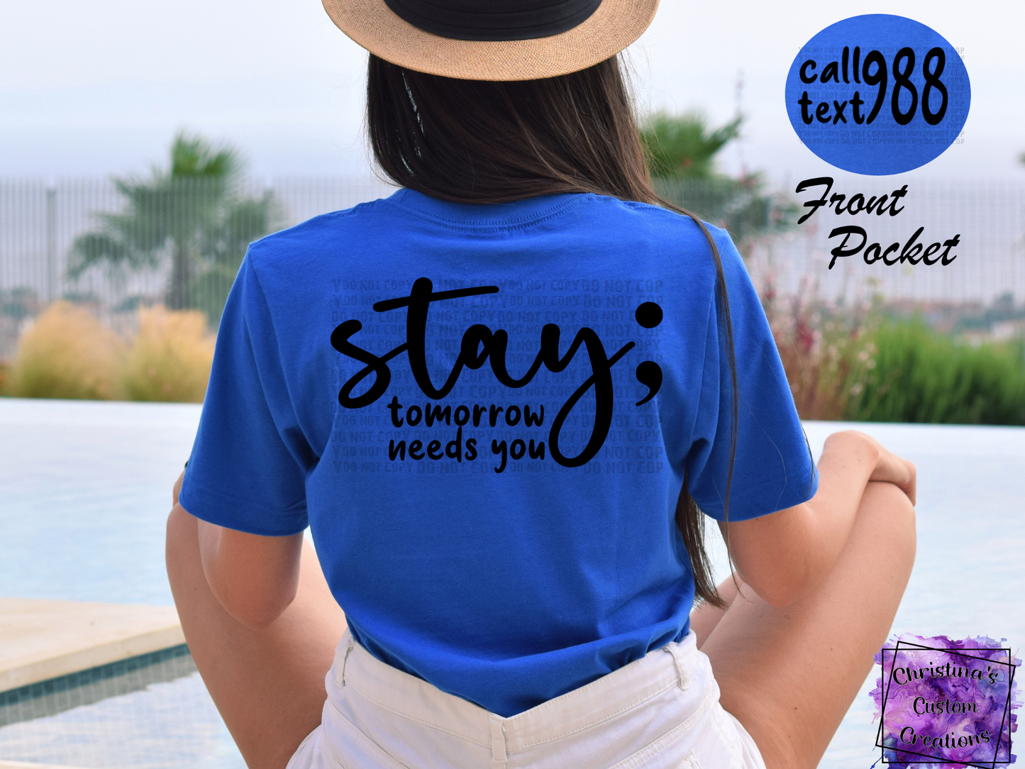 988 Stay T-Shirt | Suicide Awareness Shirt | Stay The World Needs You In It T-Shirt | Fast Shipping | Super Soft Shirts for Men/Women