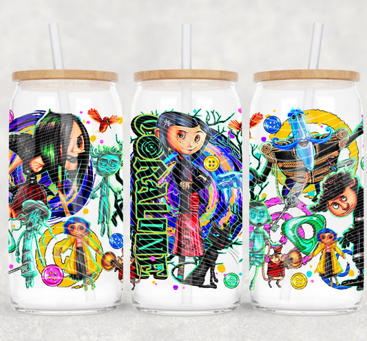 Halloween Movie UV DTF Libbey Transfer | Trendy Halloween Libbey Wrap | Ready to Transfer | High Quality | Waterproof UV Transfer