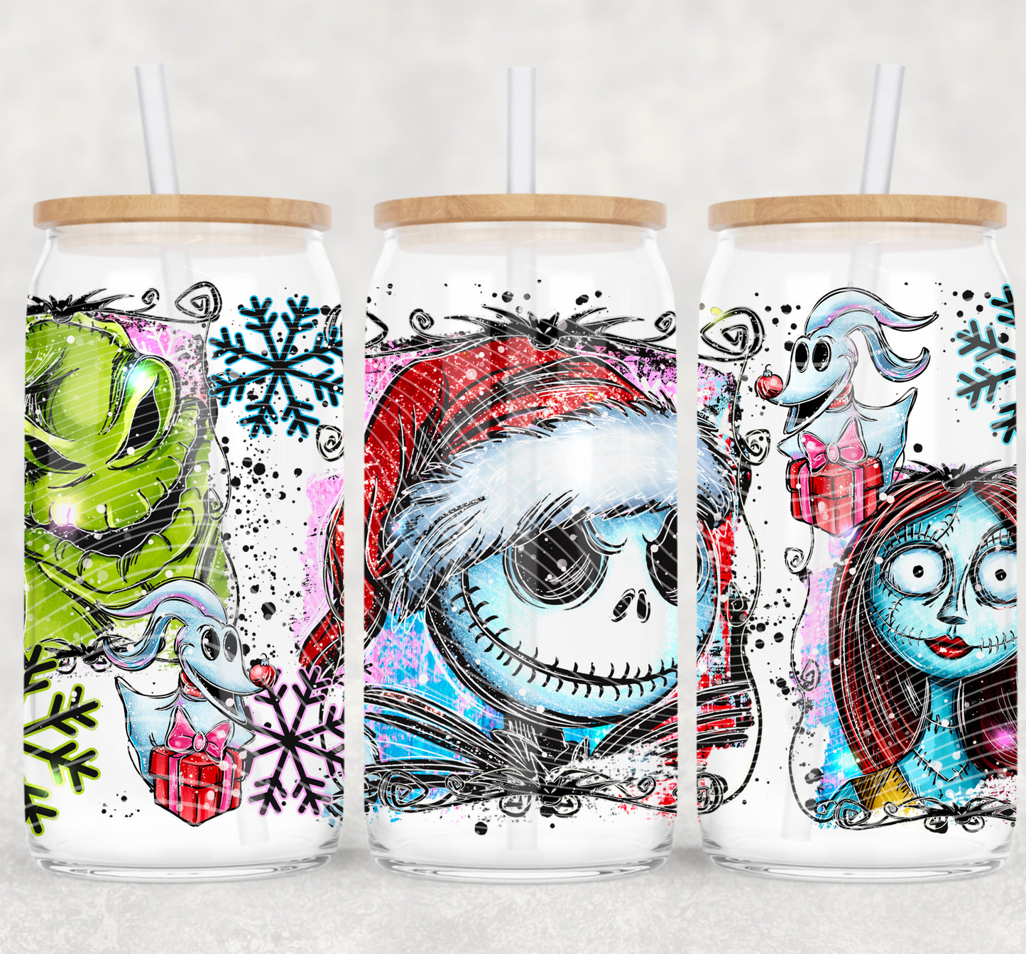 NBC UV DTF Libbey Transfer | Trendy Christmas Libbey Wrap | Ready to Transfer | High Quality | Waterproof UV Transfer