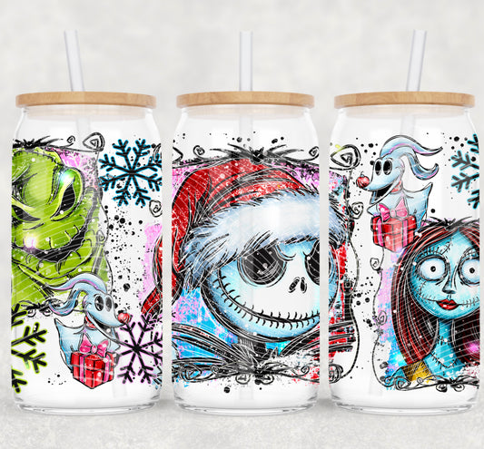 NBC UV DTF Libbey Transfer | Trendy Christmas Libbey Wrap | Ready to Transfer | High Quality | Waterproof UV Transfer