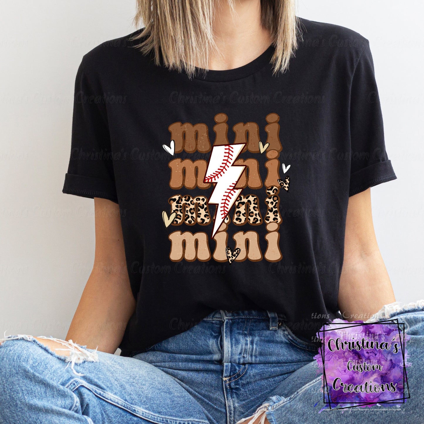Baseball Mini T-Shirt | Trendy School Spirit Shirt | Baseball Shirt | Super Soft Shirts for Women | Bella Canvas