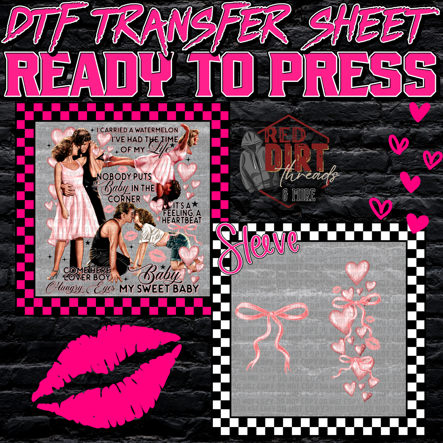 Baby and Johnny DTF Transfer | Trendy Valentine's Day DTF Transfer | Ready to Press | High Quality DTF Transfers | Fast Shipping