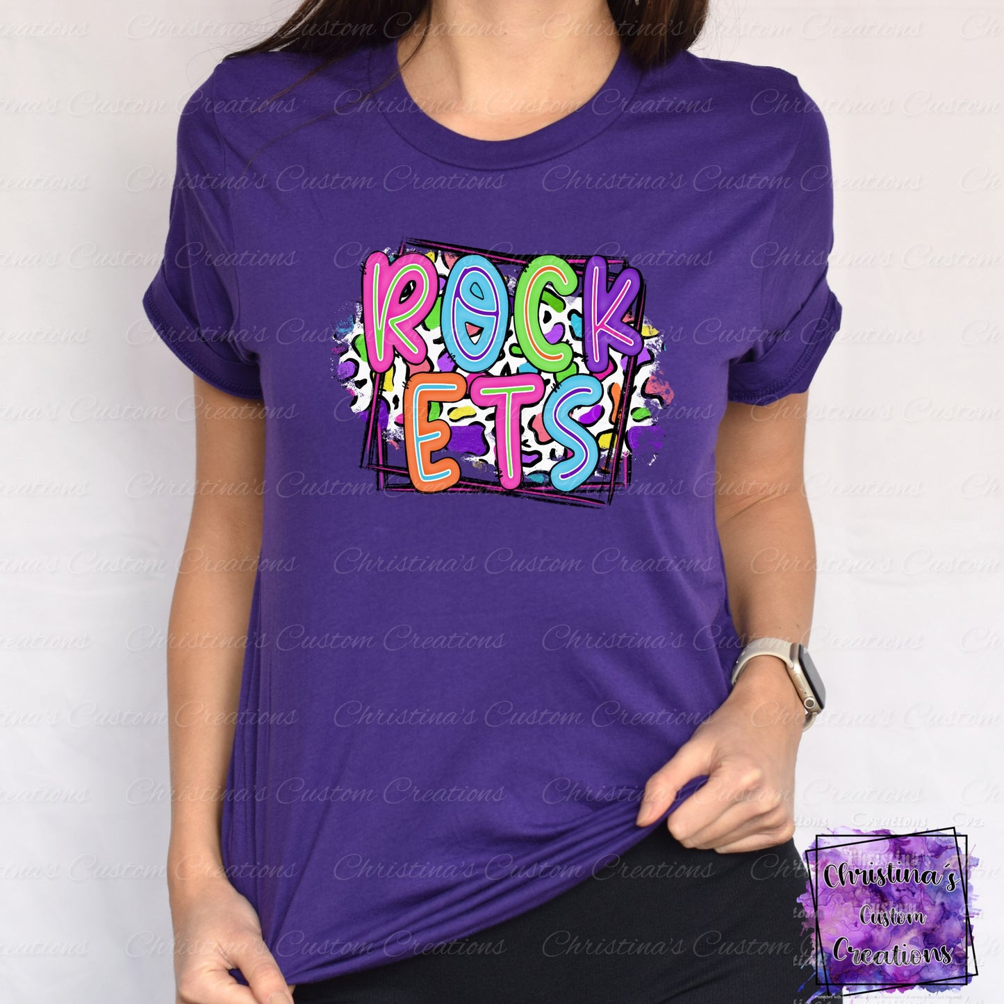 Neon Rockets T-Shirt | Trendy School Spirit Shirt | Fast Shipping | Super Soft Shirts for Men/Women/Kid's | Bella Canvas