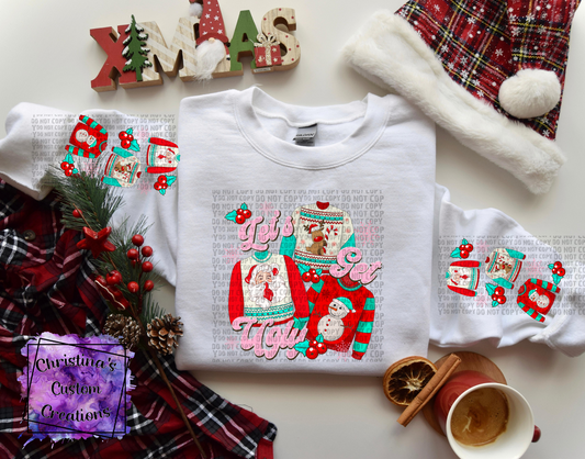 Ugly Christmas Sweater DTF Transfer | Trendy DTF Transfer | High Quality DTF Transfers | Ready To Press Transfers | Fast Shipping