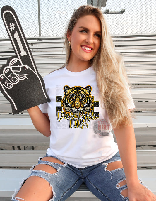 Deer Park Tigers DTF Transfer | Trendy School Spirit DTF Transfer | Ready to Press | High Quality DTF Transfers | Fast Shipping