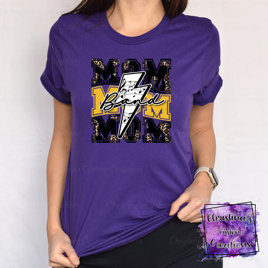 Yellow Band Mom T-Shirt | Trendy School Spirit Shirt | Fast Shipping | Super Soft Shirts for Men/Women/Kid's | Bella Canvas