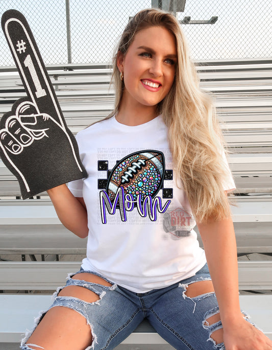 Football Mom T-Shirt | Trendy School Spirit Shirt | Fast Shipping | Super Soft Shirts for Men/Women/Kid's | Bella Canvas
