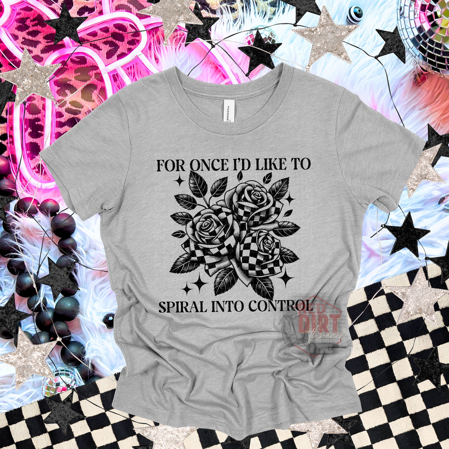 For Once I'd Like To Spiral Into Control DTF Transfer | Trendy Snarky DTF Transfer | High Quality Image Transfers | Ready to Press | Fast Shipping
