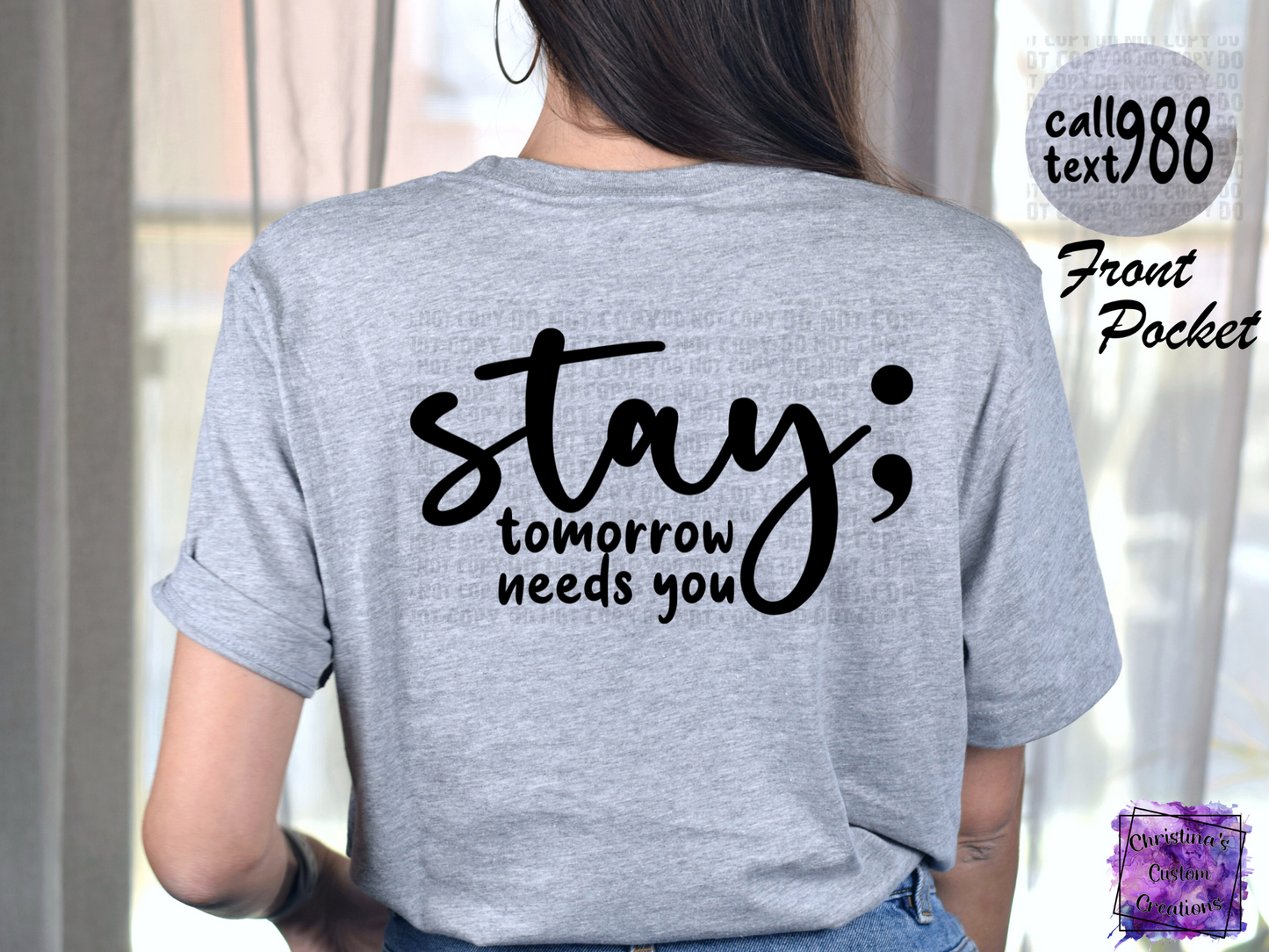 988 Stay T-Shirt | Suicide Awareness Shirt | Stay The World Needs You In It T-Shirt | Fast Shipping | Super Soft Shirts for Men/Women