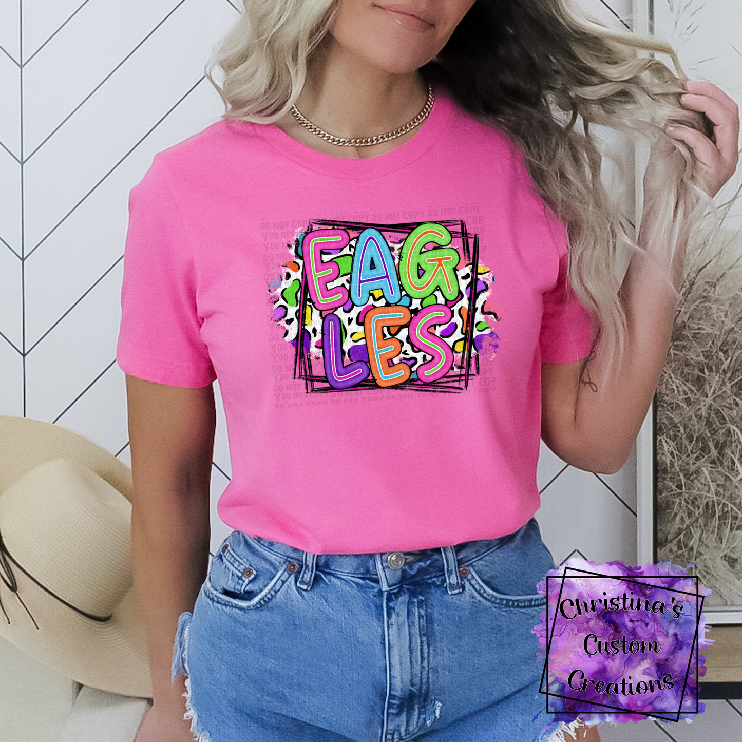 Neon Eagles T-Shirt | Trendy School Spirit Shirt | Fast Shipping | Super Soft Shirts for Men/Women/Kid's | Bella Canvas
