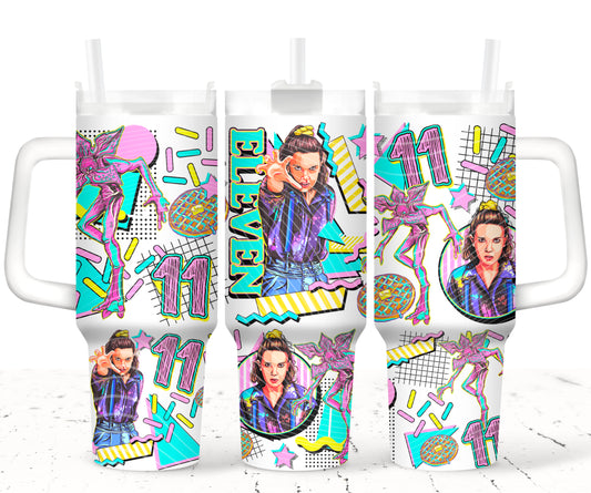 Eleven UV DTF 40oz Tumbler Transfer | Trendy TV Series Tumbler Wrap | Ready to Transfer | High Quality | Waterproof UV Transfer