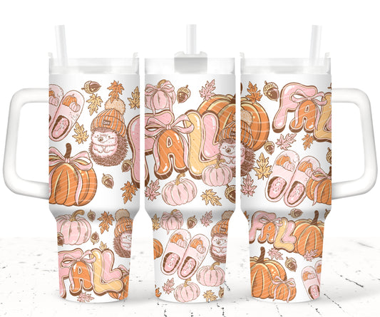 The Season of Cozy UV DTF 40oz Tumbler Transfer | Trendy Fall Tumbler Wrap | Ready to Transfer | High Quality | Waterproof UV Transfer