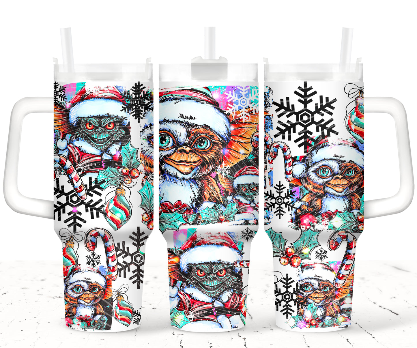 Christmas Giz UV DTF 40oz Tumbler Transfer | Trendy Christmas Tumbler Wrap | Ready to Transfer | High Quality | Waterproof UV Transfer