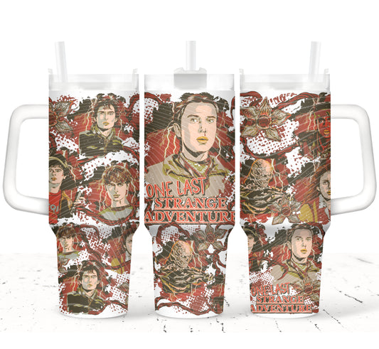 Last Adventure Red UV DTF 40oz Tumbler Transfer | Trendy Movie Tumbler Wrap | Ready to Transfer | High Quality | Waterproof UV Transfer