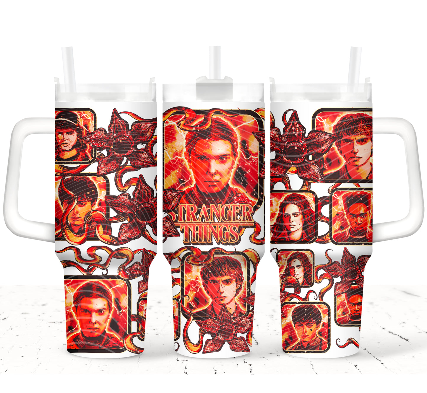 ST UV DTF 40oz Tumbler Transfer | Trendy Movie Tumbler Wrap | Ready to Transfer | High Quality | Waterproof UV Transfer