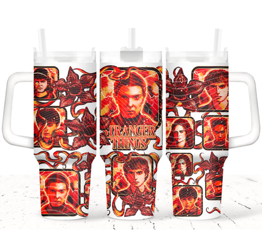 ST UV DTF 40oz Tumbler Transfer | Trendy Movie Tumbler Wrap | Ready to Transfer | High Quality | Waterproof UV Transfer