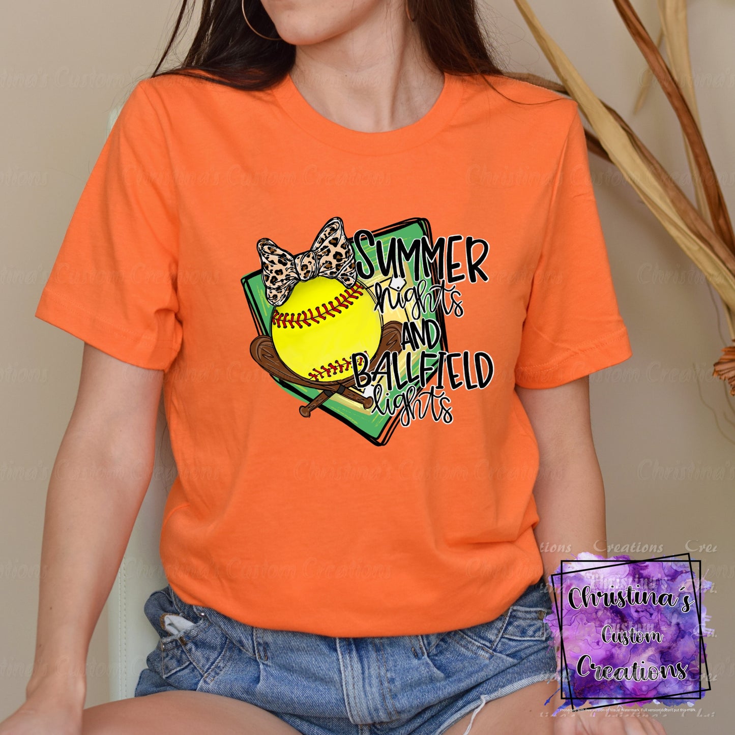 Summer Nights And Ball Field Lights T-Shirt | Trendy Softball Shirt | Fast Shipping | Super Soft Shirts for Men/Women/Kid's | Bella Canvas
