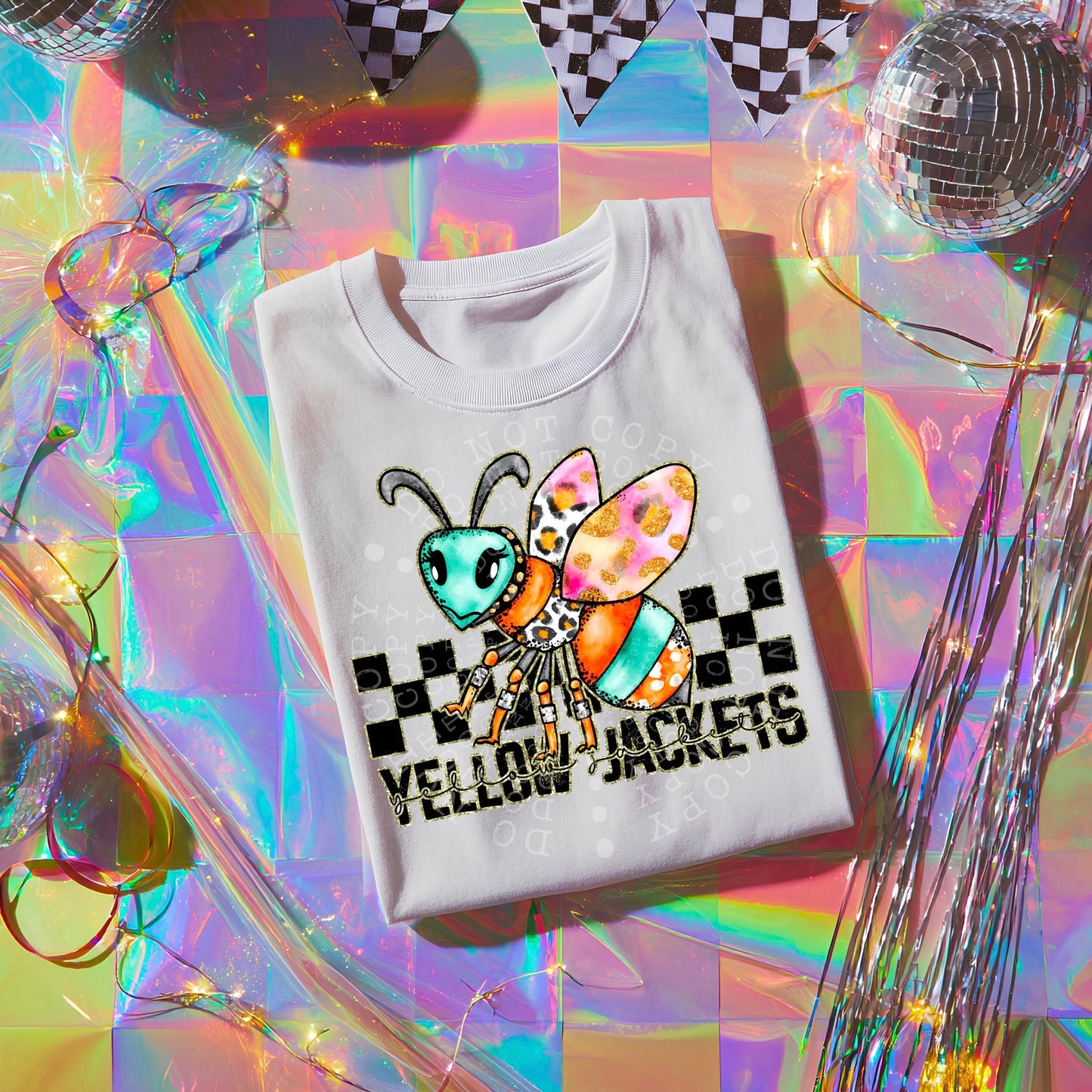 Colorful Yellow Jackets T-Shirt | Trendy School Spirit Shirt | Fast Shipping | Super Soft Shirts for Men/Women/Kid's