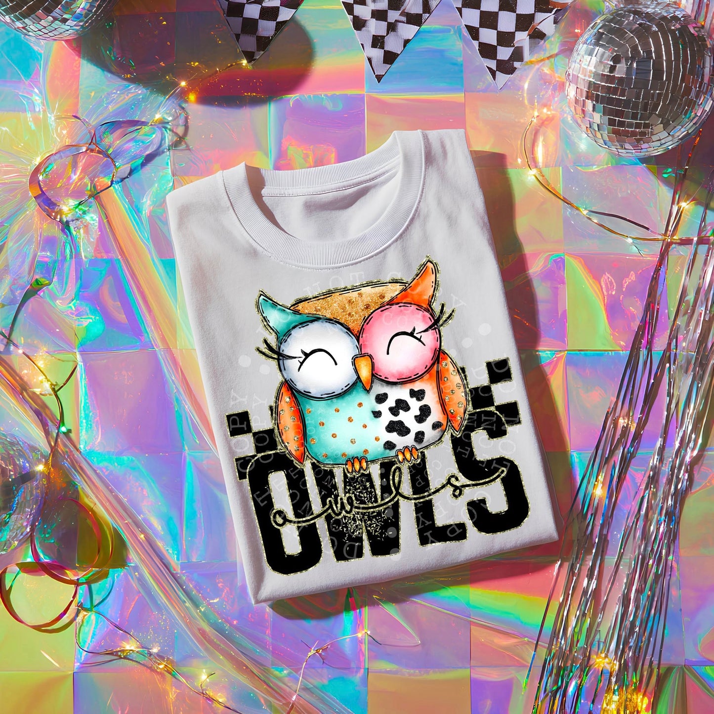Colorful Owls T-Shirt | Trendy School Spirit Shirt | Fast Shipping | Super Soft Shirts for Men/Women/Kid's