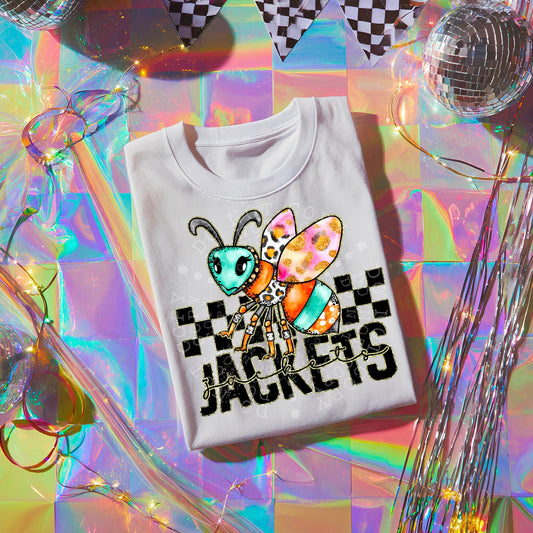 Colorful Jackets DTF Transfer | Trendy School Spirit DTF Transfer | High Quality Image Transfers | Ready to Press | Instant Peel