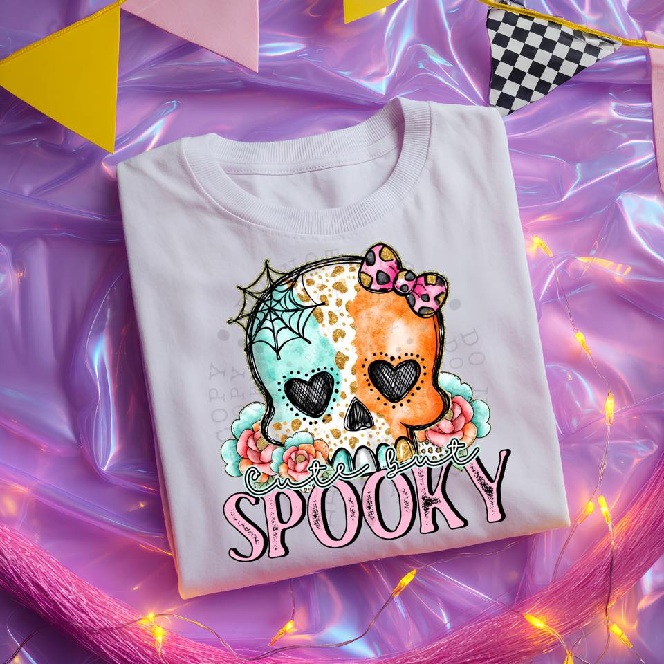 Cute But Spooky DTF Transfer | Trendy Spooky DTF Transfer | High Quality Image Transfers | Ready to Press | Instant Peel