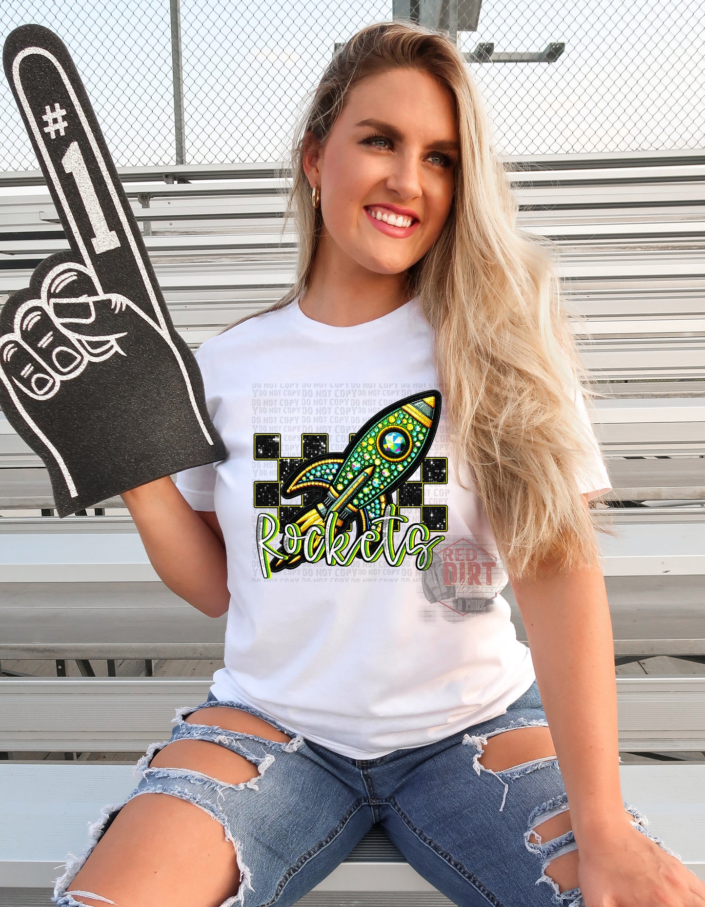 Rockets DTF Transfer | Trendy School Spirit DTF Transfer | Ready to Press | High Quality DTF Transfers | Fast Shipping