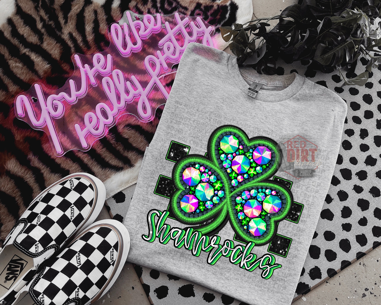 Shamrocks T-Shirt | Trendy School Spirit Shirt | Fast Shipping | Super Soft Shirts for Men/Women/Kid's | Bella Canvas