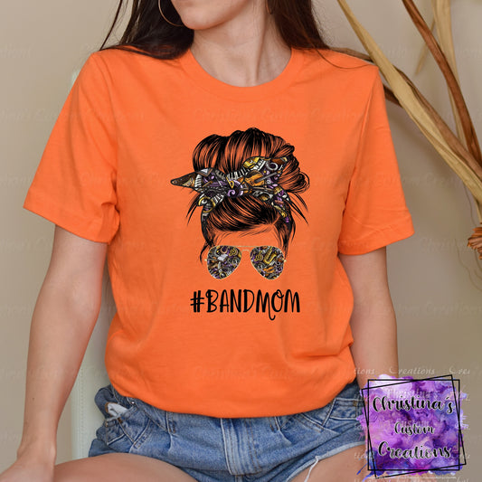Band Mom T-Shirt | Trendy School Spirit Shirt | Fast Shipping | Super Soft Shirts for Men/Women/Kid's | Bella Canvas