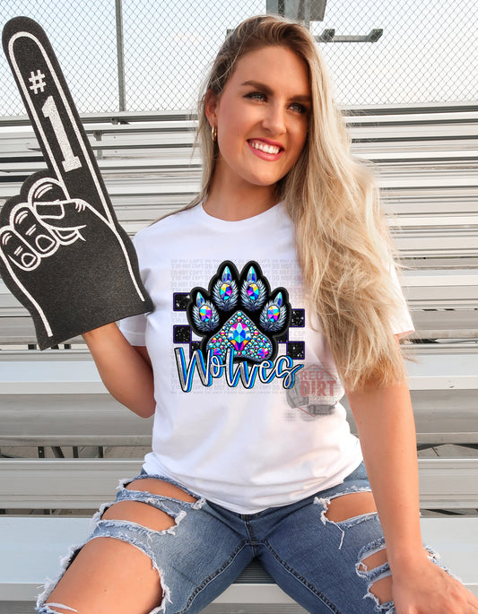 Wolves DTF Transfer | Trendy School Spirit DTF Transfer | Ready to Press | High Quality DTF Transfers | Fast Shipping
