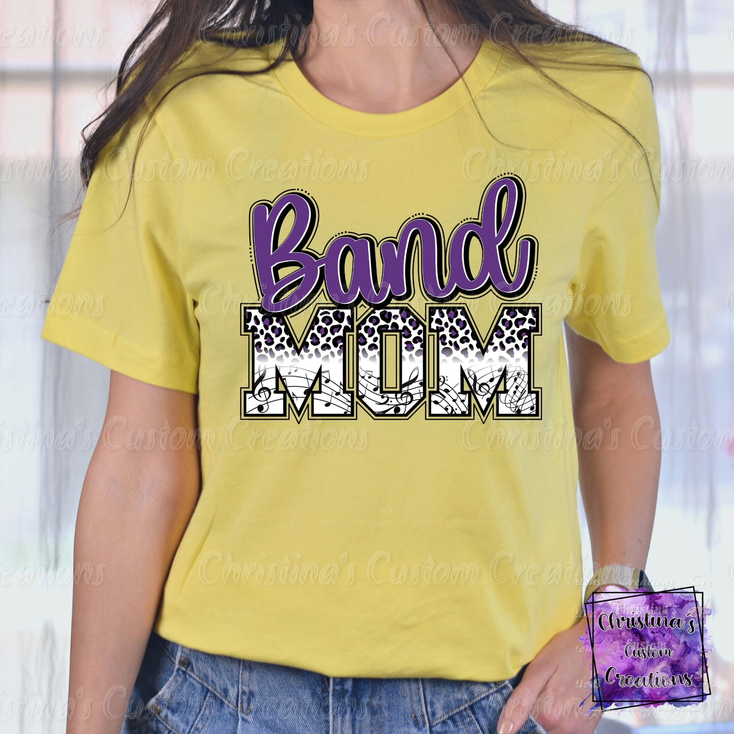 Purple Band Mom T-Shirt | Trendy School Spirit Shirt | Fast Shipping | Super Soft Shirts for Men/Women/Kid's | Bella Canvas
