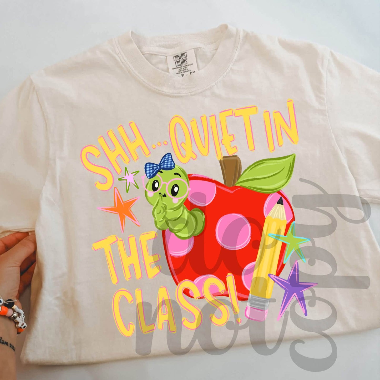 Teacher Apple DTF Transfer | Back to School Transfer | Teacher Shirt | Classroom DTF | Teacher Gift