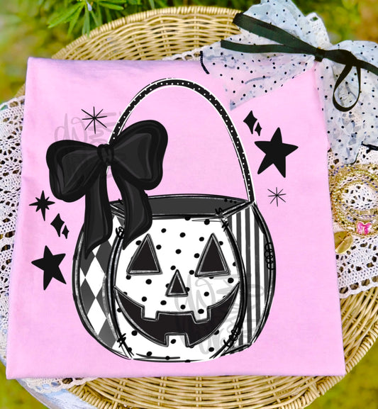 Halloween Pumpkin Purse DTF Transfer, Cute Pumpkin Bag Transfer, Fall Halloween Shirt Transfer, Spooky Season DTF