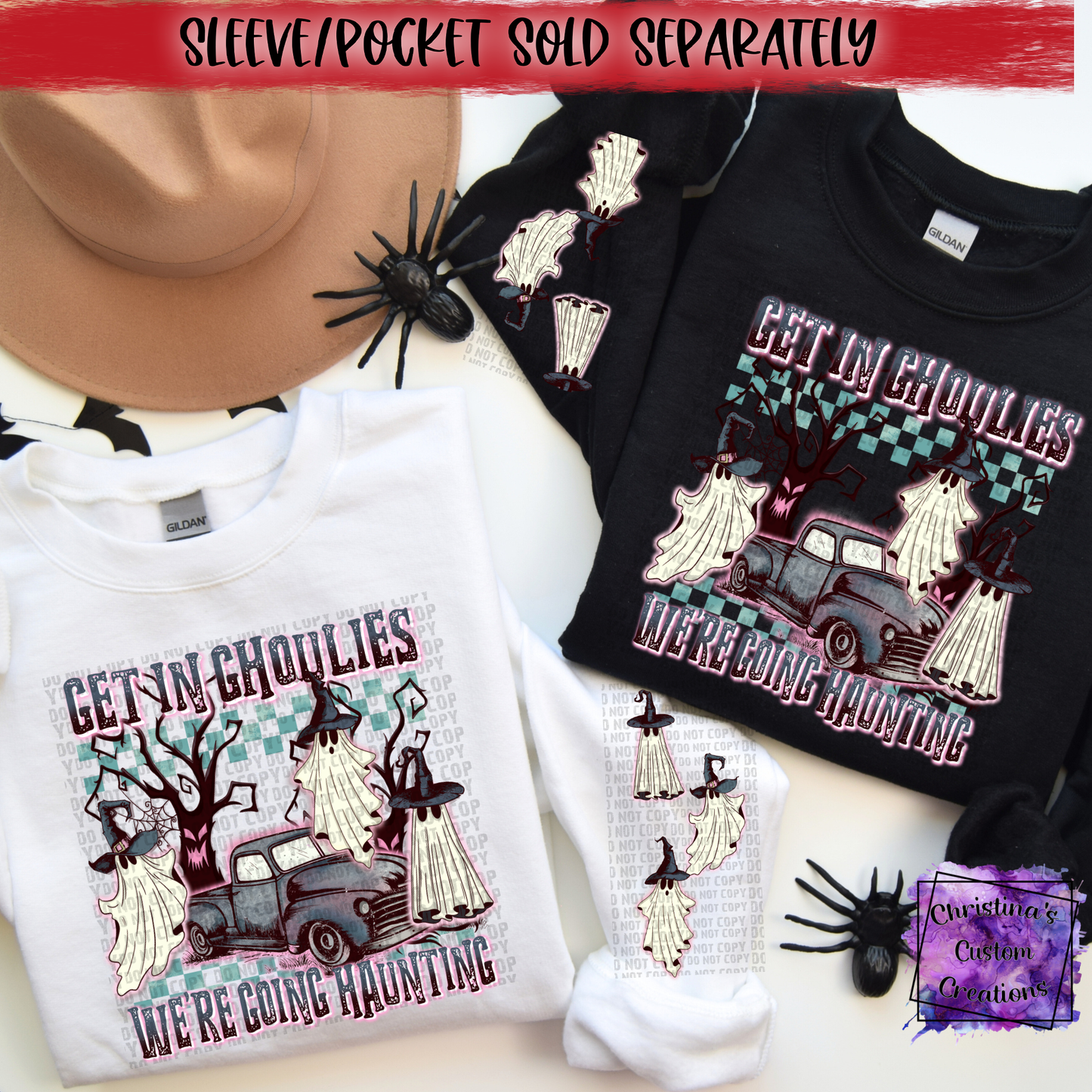 Get in Ghoulies DTF Transfer | Trendy Halloween DTF Transfer | Ready to Press | High Quality DTF Transfers | Fast Shipping