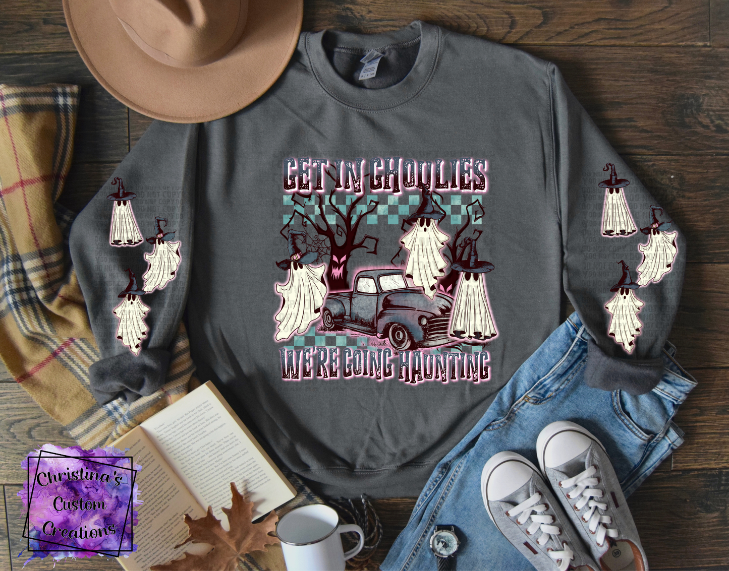 Get In Ghoulies Were Going Haunting Sweat Shirt | Trendy Halloween Hoodie |Funny Halloween Shirt | Fast Shipping | Super Soft Shirts for Women