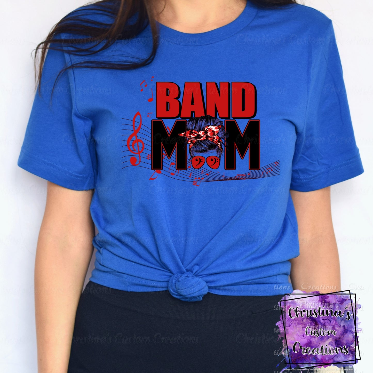 Red Band Mom T-Shirt | Trendy School Spirit Shirt | Fast Shipping | Super Soft Shirts for Men/Women/Kid's | Bella Canvas