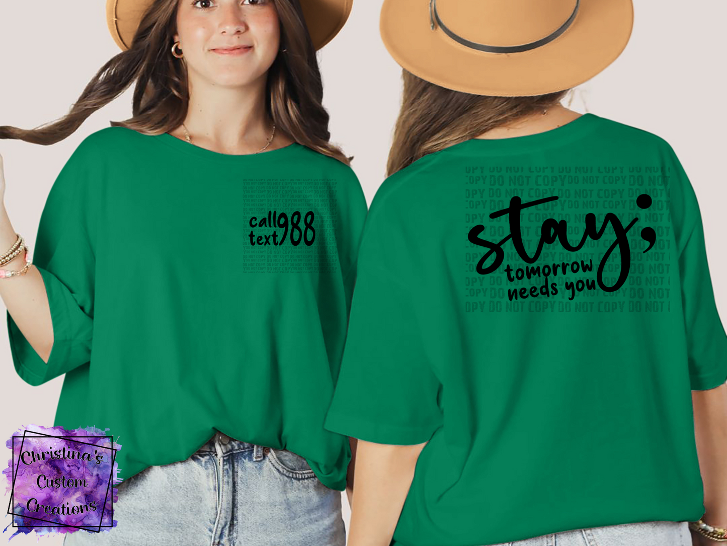 988 Stay T-Shirt | Suicide Awareness Shirt | Stay The World Needs You In It T-Shirt | Fast Shipping | Super Soft Shirts for Men/Women