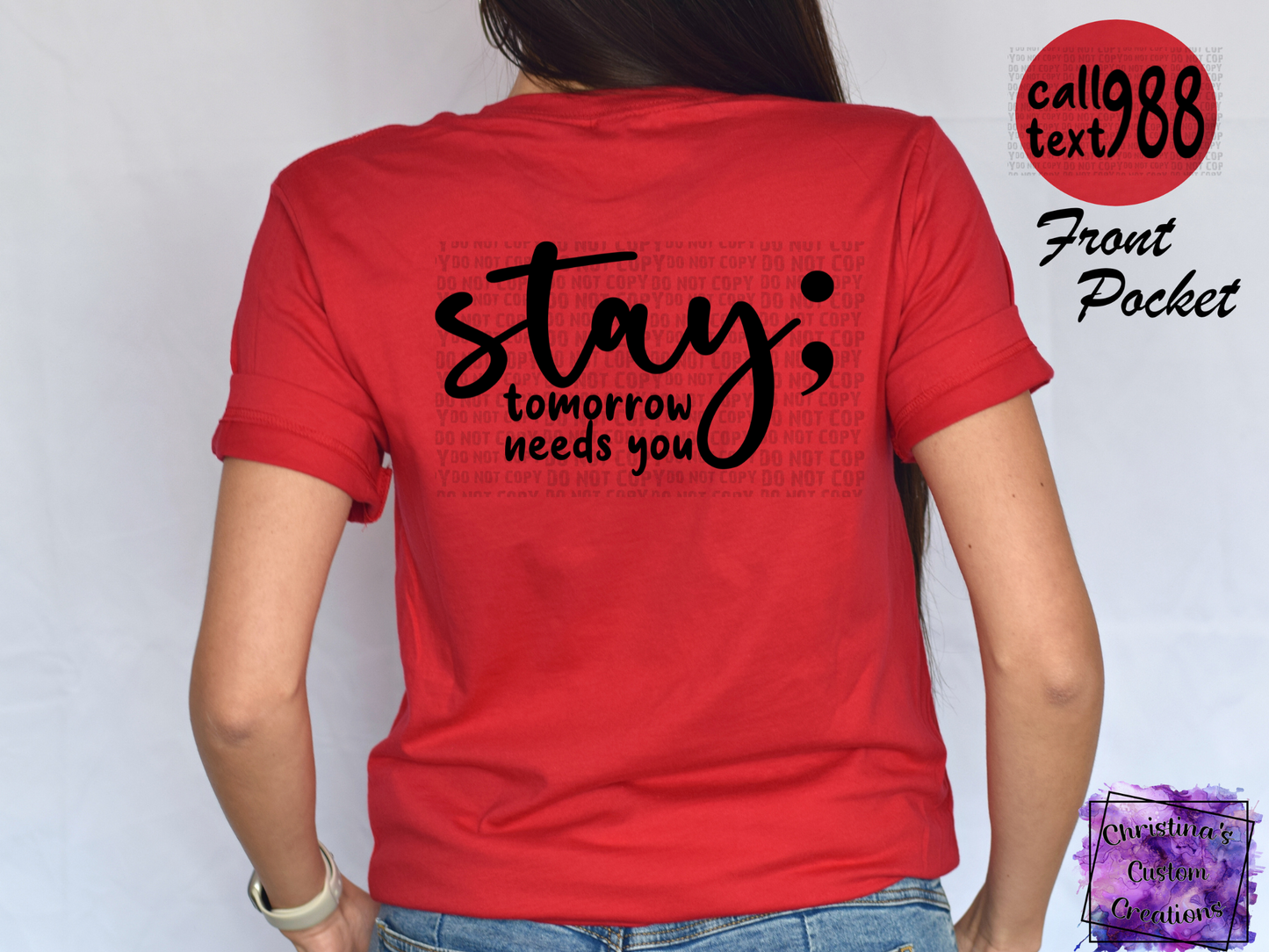 988 Stay T-Shirt | Suicide Awareness Shirt | Stay The World Needs You In It T-Shirt | Fast Shipping | Super Soft Shirts for Men/Women