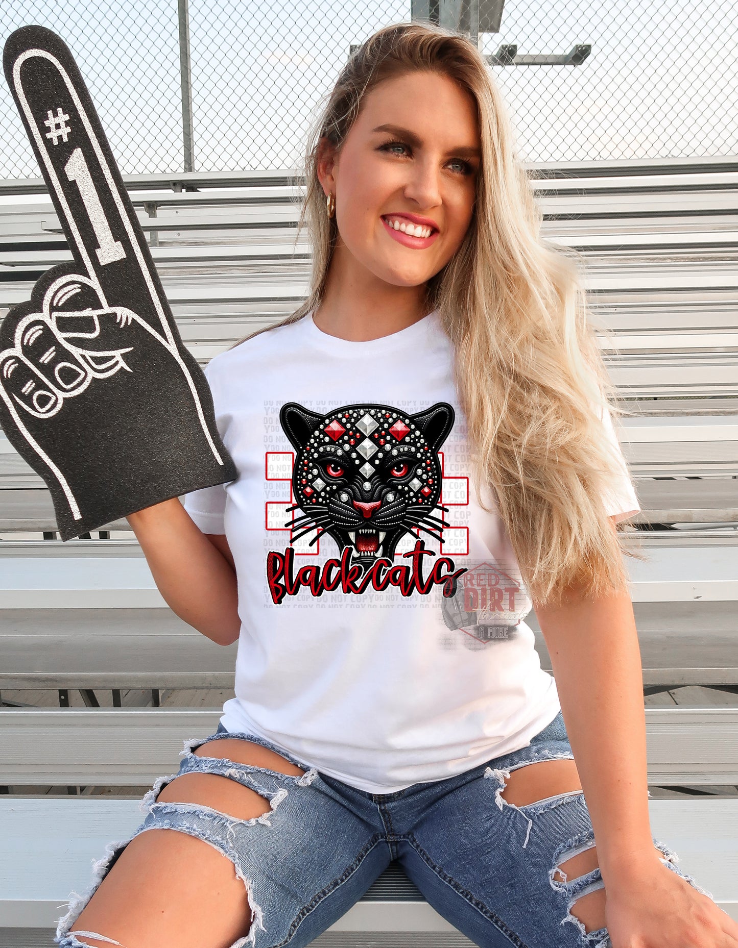 Blackcats DTF Transfer | Trendy School Spirit DTF Transfer | Ready to Press | High Quality DTF Transfers | Fast Shipping