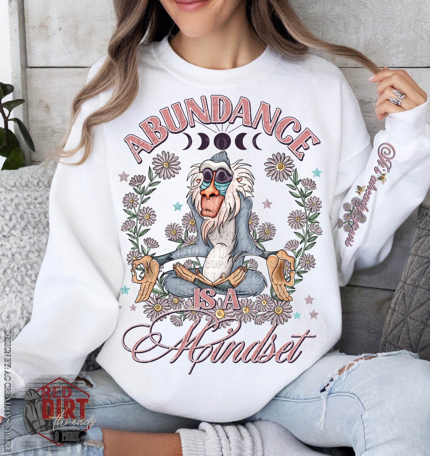 Abundance is a Mindset DTF Transfer | Trendy DTF Transfer | High Quality Image Transfers | Ready to Press | Fast Shipping