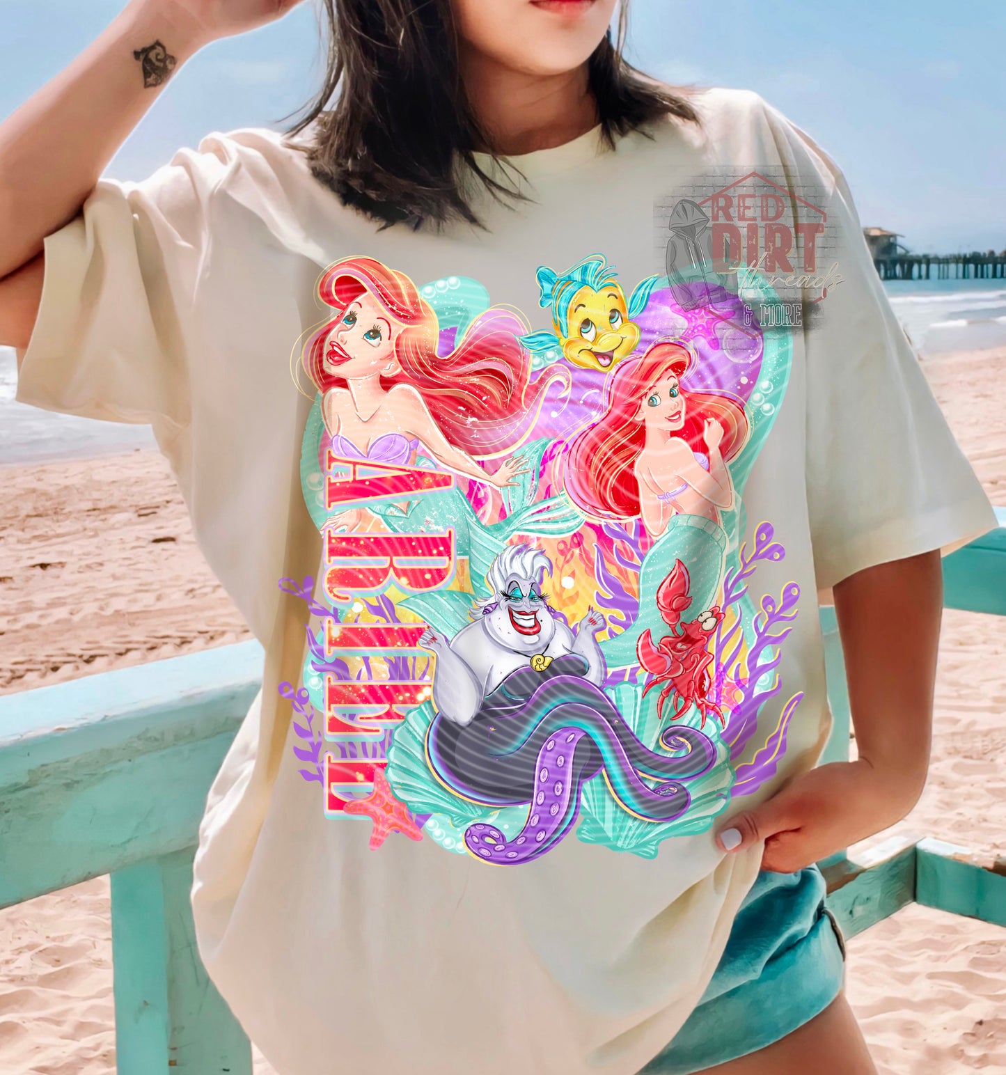 Ariel DTF Transfer | Trendy Throwback Movie DTF Transfer | High Quality Image Transfers | Ready to Press | Fast Shipping