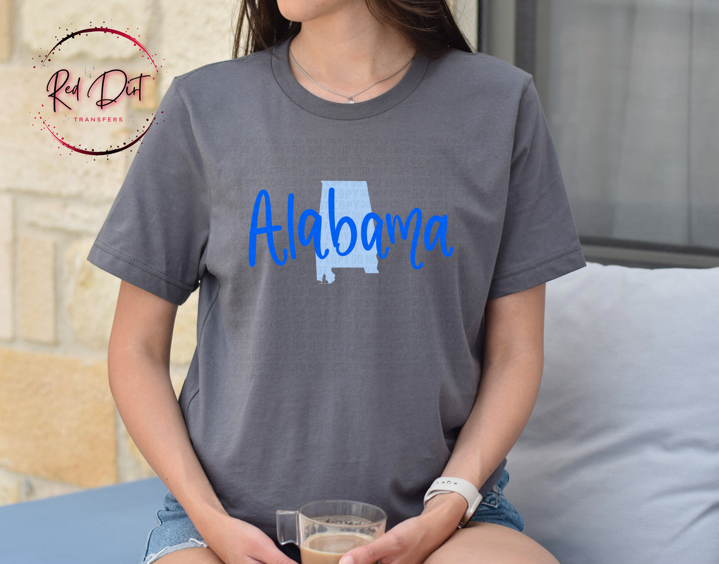 Alabama State DTF Transfer | Alabama Script Heat Transfer | Ready to Press Southern State Transfer